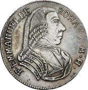 Malta XV Tari Emmanuel de Rohan 1776 KM# 304 F∙EMMANUEL DE / ROHAN∙M∙M∙H∙ coin obverse Malta XV Tari Emmanuel de Rohan 1776 KM# 304 F∙EMMANUEL DE / ROHAN∙M∙M∙H∙ coin obverse