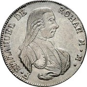 Malta XV Tari Emmanuel de Rohan 1779 KM# 316 F* EMMANUEL DE / ROHAN M*M* coin obverse Malta XV Tari Emmanuel de Rohan 1779 KM# 316 F* EMMANUEL DE / ROHAN M*M* coin obverse