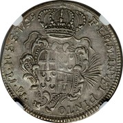 Malta XV Tari Emmanuel Pinto 1759 KM# 258.1 F∙EMMANVEL PINTO ∙M∙M∙H∙S∙S∙1759 coin obverse Malta XV Tari Emmanuel Pinto 1759 KM# 258.1 F∙EMMANVEL PINTO ∙M∙M∙H∙S∙S∙1759 coin obverse