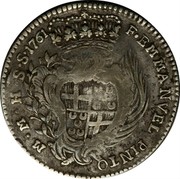Malta XV Tari Emmanuel Pinto 1761 KM# 259 F∙EMMANVEL PINTO M∙M∙H∙S∙S∙1761 coin obverse Malta XV Tari Emmanuel Pinto 1761 KM# 259 F∙EMMANVEL PINTO M∙M∙H∙S∙S∙1761 coin obverse