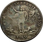 Malta XV Tari Emmanuel Pinto 1761 KM# 259 NON SVRREXIT MAIOR T∙XV coin reverse Malta XV Tari Emmanuel Pinto 1761 KM# 259 NON SVRREXIT MAIOR T∙XV coin reverse