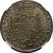 Malta XV Tari Emmanuel Pinto 1772 KM# 258.3 F.EMMANUEL PINTO M∙M∙H∙S∙S∙1772 coin obverse Malta XV Tari Emmanuel Pinto 1772 KM# 258.3 F.EMMANUEL PINTO M∙M∙H∙S∙S∙1772 coin obverse
