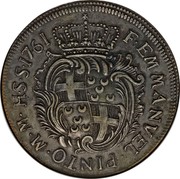 Malta XXX Tari Emmanuel Pinto 1761 KM# 260 F∙EMMANVEL PINTO∙M∙M∙H∙S∙S∙1761 coin obverse Malta XXX Tari Emmanuel Pinto 1761 KM# 260 F∙EMMANVEL PINTO∙M∙M∙H∙S∙S∙1761 coin obverse