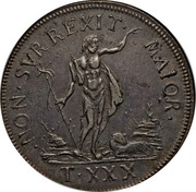 Malta XXX Tari Emmanuel Pinto 1761 KM# 260 NON ∙ SVR REXIT∙ MAIOR ∙ T ∙ XXX coin reverse Malta XXX Tari Emmanuel Pinto 1761 KM# 260 NON ∙ SVR REXIT∙ MAIOR ∙ T ∙ XXX coin reverse