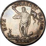 Malta XXX Tari Emmanuel Pinto 1768 KM# 266 NON SVRREXIT MAIOR T∙XXX coin reverse Malta XXX Tari Emmanuel Pinto 1768 KM# 266 NON SVRREXIT MAIOR T∙XXX coin reverse