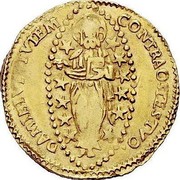 Malta Zecchino Antoine de Paule (1623-1636) KM# 18 CONTRA OSTES TVO∙ DAMIEIVI TVTEM coin reverse Malta Zecchino Antoine de Paule (1623-1636) KM# 18 CONTRA OSTES TVO∙ DAMIEIVI TVTEM coin reverse