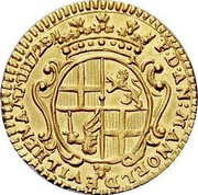 Malta Zecchino Antonio Manoel de Vilhena 1725 KM# 189 F∙D∙AN:MANOEL DE VILHENA M M H 1725 coin obverse Malta Zecchino Antonio Manoel de Vilhena 1725 KM# 189 F∙D∙AN:MANOEL DE VILHENA M M H 1725 coin obverse