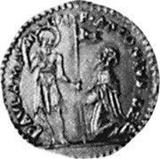 Malta Zecchino KM# 19 Standard Coinage F IO PAULUS LASC CASTELLAR M M H coin obverse Malta Zecchino KM# 19 Standard Coinage F IO PAULUS LASC CASTELLAR M M H coin obverse