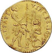 Malta Zecchino 1699 KM# A133.2 Standard Coinage PIETATE VINCES coin reverse Malta Zecchino 1699 KM# A133.2 Standard Coinage PIETATE VINCES coin reverse