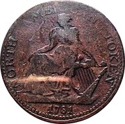 Canada 1/2 Penny (North American Token) NORTH AMERICAN TOKEN 1781 coin obverse Canada 1/2 Penny (North American Token) NORTH AMERICAN TOKEN 1781 coin obverse