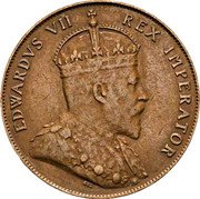 Cyprus 1/2 Piastre Edward VII 1908 KM# 11 EDWARDVS VII REX IMPERATOR coin obverse Cyprus 1/2 Piastre Edward VII 1908 KM# 11 EDWARDVS VII REX IMPERATOR coin obverse