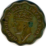 Cyprus 1/2 Piastre George VI 1945 KM# 22a GEORGIVS VI REX IMPERATOR PM coin obverse Cyprus 1/2 Piastre George VI 1945 KM# 22a GEORGIVS VI REX IMPERATOR PM coin obverse