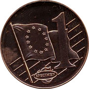 Malta 1 C Jean Parisot de la Valette 2003 UNC 1 C SPECIMEN coin reverse Malta 1 C Jean Parisot de la Valette 2003 UNC 1 C SPECIMEN coin reverse