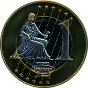 Latvia 1 E Trial Essai 2003 1 E SPECIMEN coin reverse Latvia 1 E Trial Essai 2003 1 E SPECIMEN coin reverse