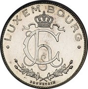 Luxembourg 1 F Charlotte 1924 Essai - Rare KM# Pn34 • LUXEMBOURG • BONNETAIN coin obverse Luxembourg 1 F Charlotte 1924 Essai - Rare KM# Pn34 • LUXEMBOURG • BONNETAIN coin obverse