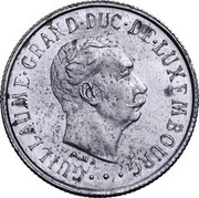 Luxembourg 1 Franc Guillaume III Grand-Duc 1852  • GUILLAUME• GRAND• DUC• DE• LUXEMBOURG • • A.B. coin obverse Luxembourg 1 Franc Guillaume III Grand-Duc 1852  • GUILLAUME• GRAND• DUC• DE• LUXEMBOURG • • A.B. coin obverse