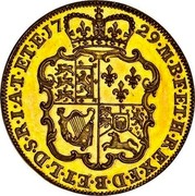 UK 1 Guinea George II (Pattern) 1729 Proof KM# Pn36 M∙B∙F∙ET∙H∙REX∙F∙D∙B∙ET∙L∙D∙S∙R∙I∙A∙T∙ET∙E∙17 29∙ coin reverse UK 1 Guinea George II (Pattern) 1729 Proof KM# Pn36 M∙B∙F∙ET∙H∙REX∙F∙D∙B∙ET∙L∙D∙S∙R∙I∙A∙T∙ET∙E∙17 29∙ coin reverse