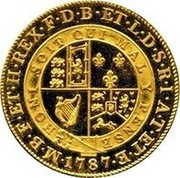 UK 1 Guinea George III (Pattern) 1787 Proof M∙B∙F∙ET∙H∙REX∙F∙D∙B∙ET∙L∙D∙S∙R∙I∙A∙T∙ET∙E ∙1787∙ coin reverse UK 1 Guinea George III (Pattern) 1787 Proof M∙B∙F∙ET∙H∙REX∙F∙D∙B∙ET∙L∙D∙S∙R∙I∙A∙T∙ET∙E ∙1787∙ coin reverse
