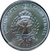 Malta 1 Lira Inauguration of Pope 2005 Finish standard SOVRANO OSPEDALIERO ORDINE DI MALTA KNIGHTS OF MALTA 2005 1 LIRA O.S.J. coin obverse Malta 1 Lira Inauguration of Pope 2005 Finish standard SOVRANO OSPEDALIERO ORDINE DI MALTA KNIGHTS OF MALTA 2005 1 LIRA O.S.J. coin obverse