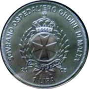 Malta 1 Lira Portrait of Pope 2005 Finish standard X# 321 SOVRANO OSPEDALIERO ORDINE DI MALTA KNIGHTS OF MALTA 2005 1 LIRA O.S.J. coin obverse Malta 1 Lira Portrait of Pope 2005 Finish standard X# 321 SOVRANO OSPEDALIERO ORDINE DI MALTA KNIGHTS OF MALTA 2005 1 LIRA O.S.J. coin obverse