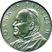 Malta 1 Lira Portrait of Pope 2005 Finish standard X# 321 IOANNES PAULUS II. coin reverse Malta 1 Lira Portrait of Pope 2005 Finish standard X# 321 IOANNES PAULUS II. coin reverse