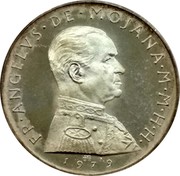 Malta 1 • S. Angelo 1979 Proof X# 76 FR • ANGELVS • DE • MOJANA • M • M • H • H • 1979 coin obverse Malta 1 • S. Angelo 1979 Proof X# 76 FR • ANGELVS • DE • MOJANA • M • M • H • H • 1979 coin obverse