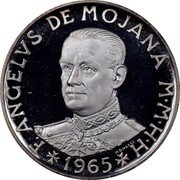 Malta 1 Scvdo (Angelo) X# 13 F. ANGELVS DE MOJANA M•M•H•H MONASSI 1965 coin obverse Malta 1 Scvdo (Angelo) X# 13 F. ANGELVS DE MOJANA M•M•H•H MONASSI 1965 coin obverse