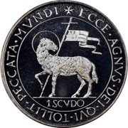 Malta 1 Scvdo (Angelo) X# 13 ECCE•ACNVS•DEI•QVI•TOLLIT•PECCATA•MVNDI 1 SCVDO coin reverse Malta 1 Scvdo (Angelo) X# 13 ECCE•ACNVS•DEI•QVI•TOLLIT•PECCATA•MVNDI 1 SCVDO coin reverse