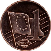 Latvia 1 ¢ Trial Essai 2003 1 ¢ SPECIMEN coin reverse Latvia 1 ¢ Trial Essai 2003 1 ¢ SPECIMEN coin reverse