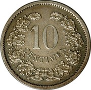 Luxembourg 10 Centimes Adolphe 1901 Pattern strike - Rare KM# Pn16 10 CENTIMES coin reverse Luxembourg 10 Centimes Adolphe 1901 Pattern strike - Rare KM# Pn16 10 CENTIMES coin reverse