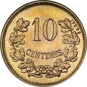 Luxembourg 10 Centimes Guillaume IV 1908 Pattern strike - Rare KM# E24 ESSAI 10 CENTIMES coin reverse Luxembourg 10 Centimes Guillaume IV 1908 Pattern strike - Rare KM# E24 ESSAI 10 CENTIMES coin reverse