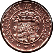 Luxembourg 10 Centimes Willem III 1860 A KM# 23.2 GRAND DUCHÉ DE LUXEMBOURG coin obverse Luxembourg 10 Centimes Willem III 1860 A KM# 23.2 GRAND DUCHÉ DE LUXEMBOURG coin obverse