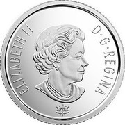 Canada 10 Cents Our Home and Native Land 2017 ELIZABETH II D G REGINA coin obverse Canada 10 Cents Our Home and Native Land 2017 ELIZABETH II D G REGINA coin obverse