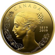 Canada 10 Dollars 200th Anniversary of the Birth of Queen Victoria 2019 CANADA 1819 2019 coin reverse Canada 10 Dollars 200th Anniversary of the Birth of Queen Victoria 2019 CANADA 1819 2019 coin reverse