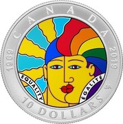Canada 10 Dollars Equality 2019 Matte proof 1969 CANADA 2019 EQUALITY ÉGALITÉ 10 DOLLARS coin reverse Canada 10 Dollars Equality 2019 Matte proof 1969 CANADA 2019 EQUALITY ÉGALITÉ 10 DOLLARS coin reverse