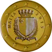 Malta 10 Euro Auberge de Baviere 2015 MALTA 2015 REPUBBLIKA TA' MALTA coin obverse