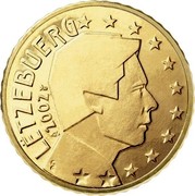 Luxembourg 10 Euro Cent Henri I 2002 (u) Proof KM# 78 LËTZEBUERG 2002 GC coin obverse Luxembourg 10 Euro Cent Henri I 2002 (u) Proof KM# 78 LËTZEBUERG 2002 GC coin obverse