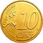 Cyprus 10 Euro Cent Kyrenia Ship 2008 KM# 81 10 EURO CENT LL coin reverse Cyprus 10 Euro Cent Kyrenia Ship 2008 KM# 81 10 EURO CENT LL coin reverse