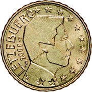 Luxembourg 10 Euro Cent Sint Servaasbrug 2008 (a) Proof KM# 89 LËTZEBUERG 2008 GC coin obverse Luxembourg 10 Euro Cent Sint Servaasbrug 2008 (a) Proof KM# 89 LËTZEBUERG 2008 GC coin obverse