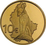 Luxembourg 10 Euro Fox 2011 Proof KM# 122 10€ coin reverse Luxembourg 10 Euro Fox 2011 Proof KM# 122 10€ coin reverse