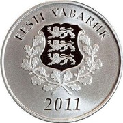 Estonia 10 Euro Joining the European Union - The Future 2011 Proof KM# 71 EESTI VABARIIK 2011 coin obverse Estonia 10 Euro Joining the European Union - The Future 2011 Proof KM# 71 EESTI VABARIIK 2011 coin obverse