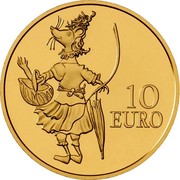 Luxembourg 10 Euro Kitty Mouse 2016 10 EURO coin reverse Luxembourg 10 Euro Kitty Mouse 2016 10 EURO coin reverse