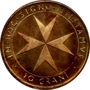 Malta 10 Grani Angelo 1983 1983 Proof X# 96 IN∙HOC∙SIGNO∙MILITAMVS ∙ 10∙GRANI ∙ coin reverse Malta 10 Grani Angelo 1983 1983 Proof X# 96 IN∙HOC∙SIGNO∙MILITAMVS ∙ 10∙GRANI ∙ coin reverse