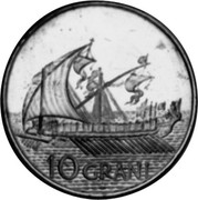 Malta 10 Grani Medieval galley 1988 Proof, all in proof set PS77 X# 124 10 GRANI coin reverse Malta 10 Grani Medieval galley 1988 Proof, all in proof set PS77 X# 124 10 GRANI coin reverse