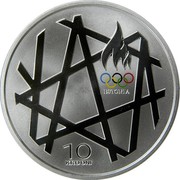 Estonia 10 Krooni 2008 Summer Olympics in Beijing 2008 Proof KM# 48 ESTONIA 10 KROONI coin reverse Estonia 10 Krooni 2008 Summer Olympics in Beijing 2008 Proof KM# 48 ESTONIA 10 KROONI coin reverse