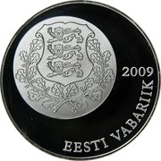 Estonia 10 Krooni Estonian Song and Dance Festivals 2009 Proof KM# 51 2009 EESTI VABARIIK coin obverse Estonia 10 Krooni Estonian Song and Dance Festivals 2009 Proof KM# 51 2009 EESTI VABARIIK coin obverse