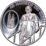 Malta 10 Liras Arrival to Poland 2005 Proof finish X# 324 AD MAIOREM DEI GLORIA coin reverse Malta 10 Liras Arrival to Poland 2005 Proof finish X# 324 AD MAIOREM DEI GLORIA coin reverse