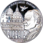 Malta 10 Liras Inauguration of Pope 2005 Proof finish X# 323 1978 HABEMUS PAPAM coin reverse Malta 10 Liras Inauguration of Pope 2005 Proof finish X# 323 1978 HABEMUS PAPAM coin reverse