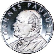 Malta 10 Liras Portrait of Pope 2005 Proof finish IOANNES PAULUS II coin reverse Malta 10 Liras Portrait of Pope 2005 Proof finish IOANNES PAULUS II coin reverse