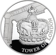 UK 10 Pounds Tower of London - The Crown Jewels 2019 Proof TOWER OF LONDON GD coin reverse UK 10 Pounds Tower of London - The Crown Jewels 2019 Proof TOWER OF LONDON GD coin reverse